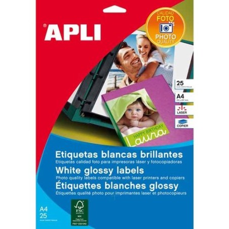 P-LASER FOTO ADHESIVO APLI A4 10h