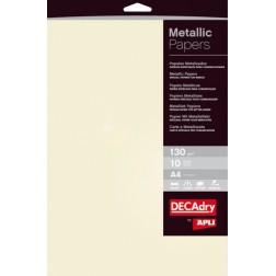 PAPEL METALIZAD-A4 APLI 130g 10h CHAMPAN