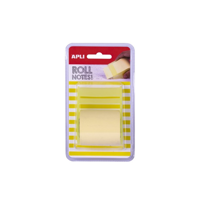 TACO NOTAS APLI EN ROLLO DE 8mx 5cm AMAR