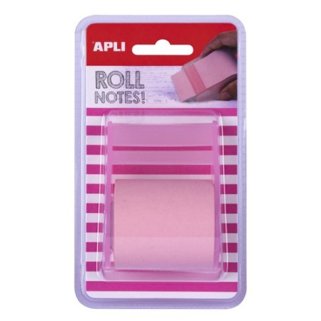 TACO NOTAS APLI EN ROLLO DE 8mx 5cm ROSA