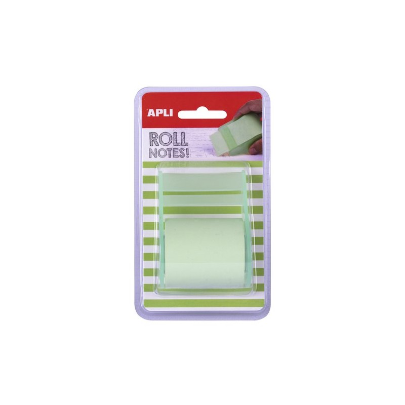 TACO NOTAS APLI EN ROLLO DE 8mx 5cm VERD