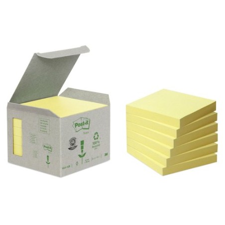 TACO NOTAS POST-IT RECICL- 654 76x76 P-6