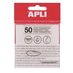 NOTAS ADHESIVAS APLI 50h 75x75 TRAS-TRAN
