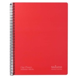 BLOC NAVIGATOR A4 80h CD-4 ROJO