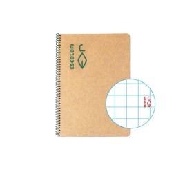 BLOC ESCOLOFI 4º100h 5x5 80g ECOLOGICO