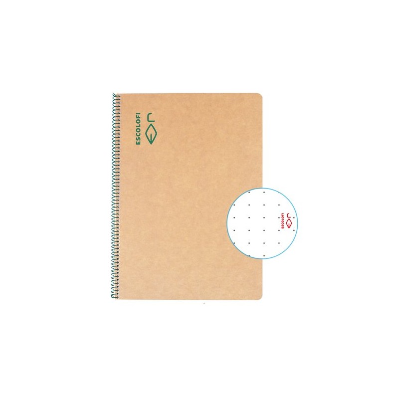BLOC ESCOLOFI A4 100h DOTS 80g ECOLOGIC