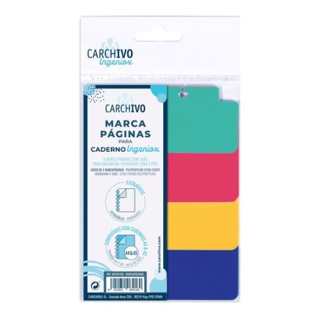 MARCAPAGINAS CARCHIVO INGENIOX PP 4 ud