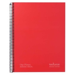 BLOC NAVIGATOR A4 120h CD-5 ROJO
