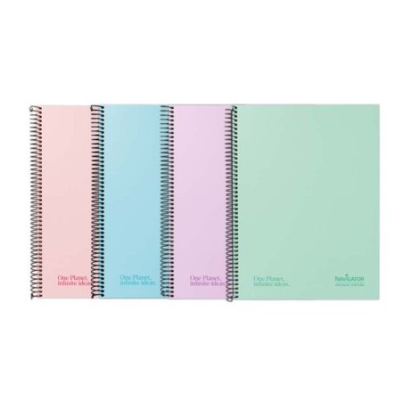 BLOC NAVIGATOR A4 80h CD-5 PASTEL SURTID