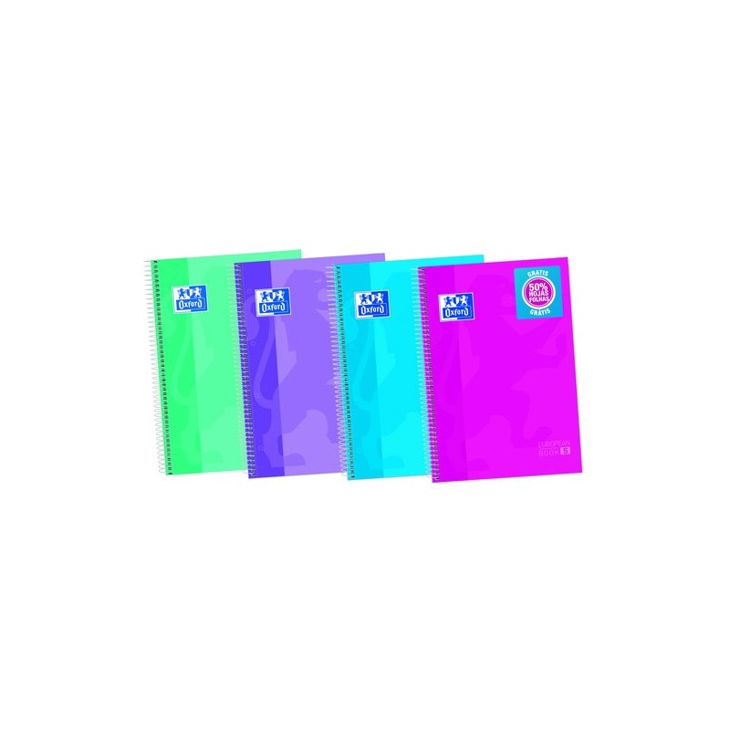 BLOC OXF- EU-BOOK 5 A4 120h CD-5 COL-(4