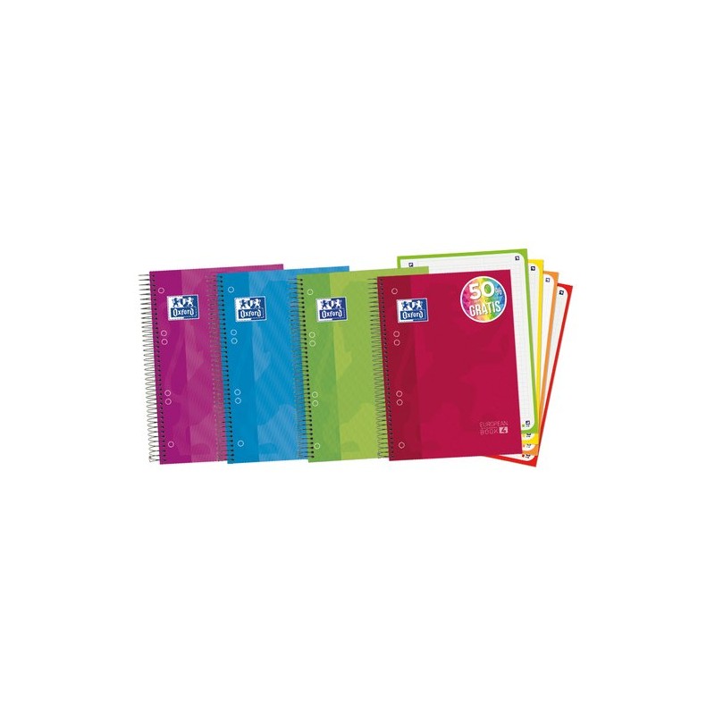 BLOC OXF- EU-BOOK 4 A5 120h CD-5 COL-(4