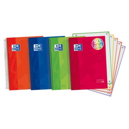 BLOC OXF- EU-BOOK 5 A4 120h CD-5 COL-(4