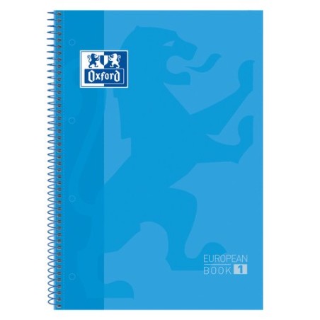 BLOC OXF- EU-BOOK 1 A4 80h CD-5 TURQUES
