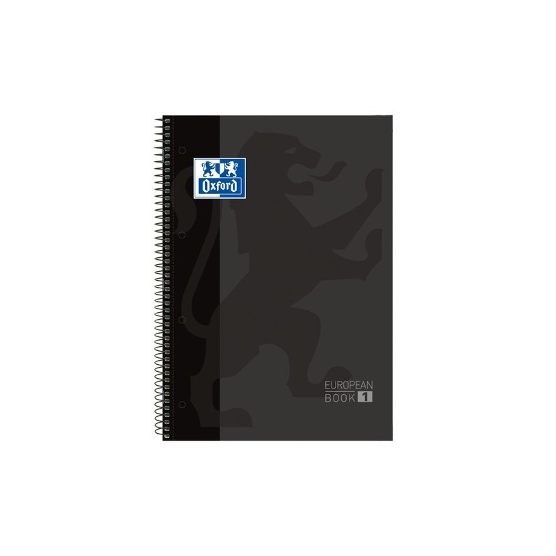 BLOC OXF- EU-BOOK 1 A4 80h CD-5 NEGRO