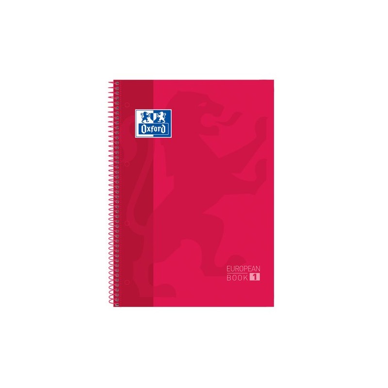 BLOC OXF- EU-BOOK 1 A4 80h CD-5 ROJO