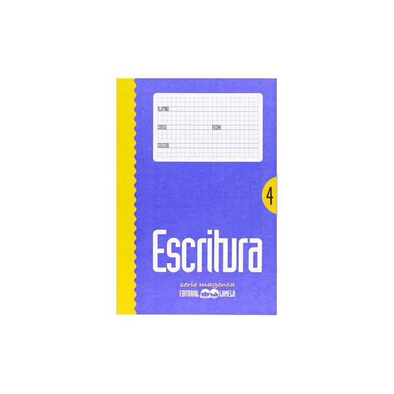 CUADERNO LAMELA ESCRITURA Magenta 4