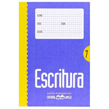 CUADERNO LAMELA ESCRITURA Magenta 7