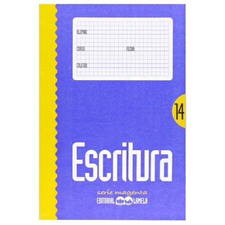 CUADERNO LAMELA ESCRITURA Magenta 14
