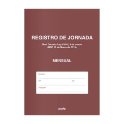 LIBRO REGISTRO JORNADA DOHE A4 NAT- 6h