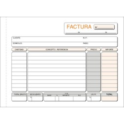 TALONARIO FACTURAS 4º APAISADO LOAN