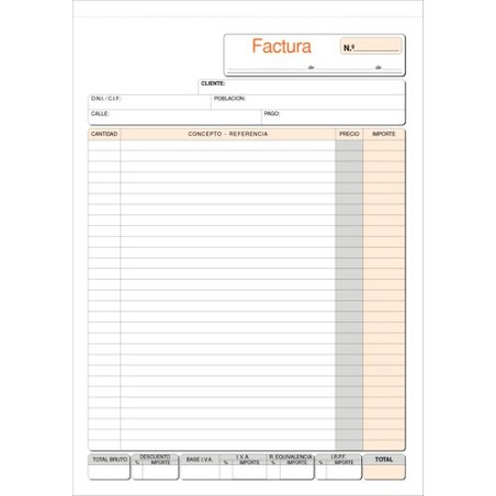 TALONARIO FACTURAS Fº NATU TRIPLI LOAN