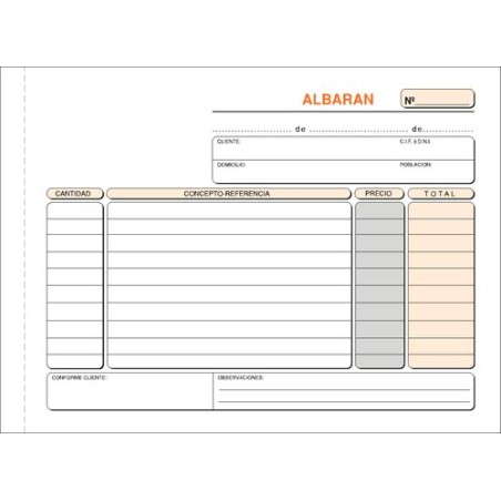 TALONARIO ALBARANES 4º APDO DUPLIC-LOAN