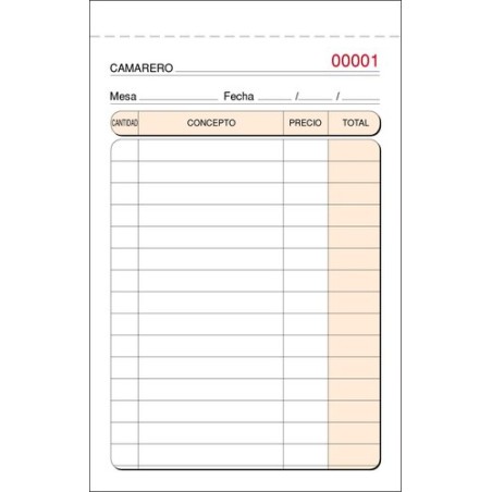 TALONARIO CAMAREROS BOLSILLO TRIPL- LOAN