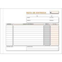 TALONARIO ENTREGAS 4º APAISADO LOAN