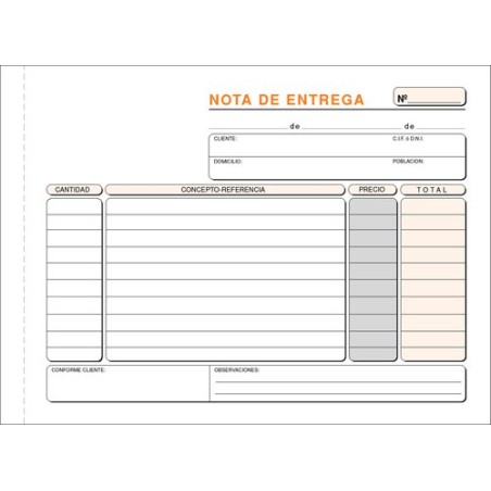TALONARIO ENTREGAS 4º APDO DUPLI LOAN