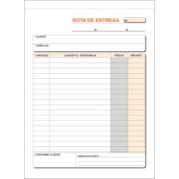 TALONARIO ENTREGAS 4º NATURAL LOAN