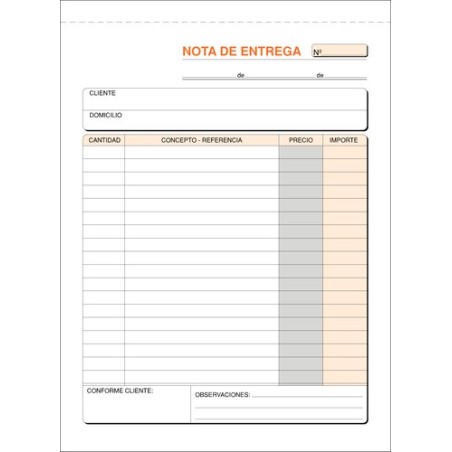 TALONARIO ENTREGAS 4º NATURAL LOAN
