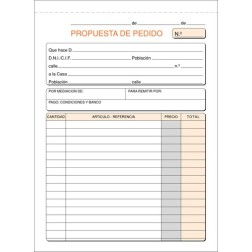 TALONARIO PEDIDOS 4º NATU DUPLI LOAN