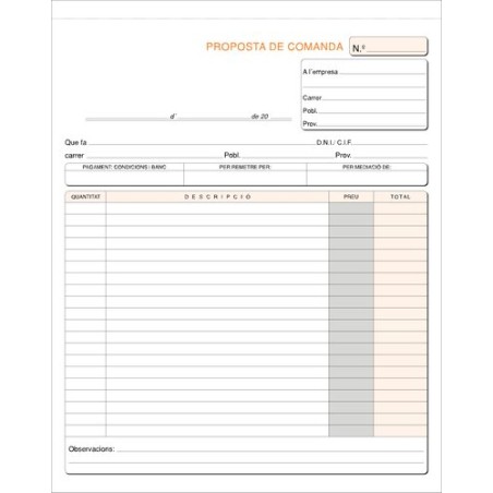TALON- CAT- PEDIDOS HOLANDESA DUPLI LOAN