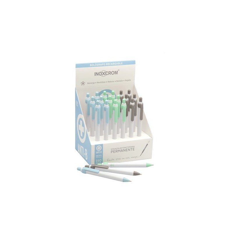 BOLIGRAFO INOXCROM ROCKER ANTIB- EXP-18