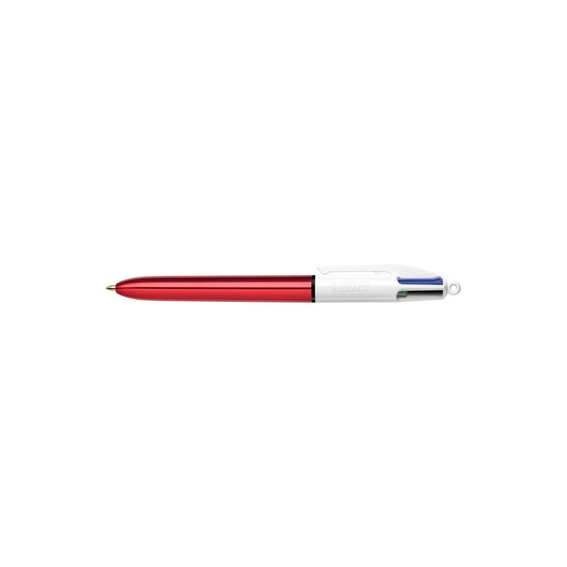 BOLIGRAFO 4 COL-BIC SHINE RED