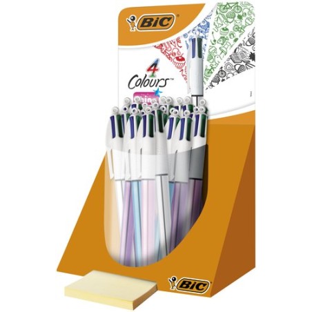 BOLIGRAFO 4 COL-BIC SHINE EXPOSITOR 20