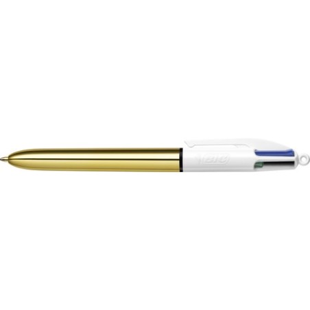 BOLIGRAFO 4 COL-BIC SHINE GOLD