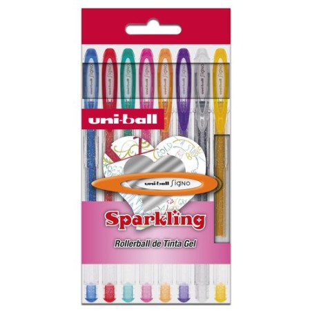 BOLIGRAFO UNI-BALL UM120 SPARKLING B-8