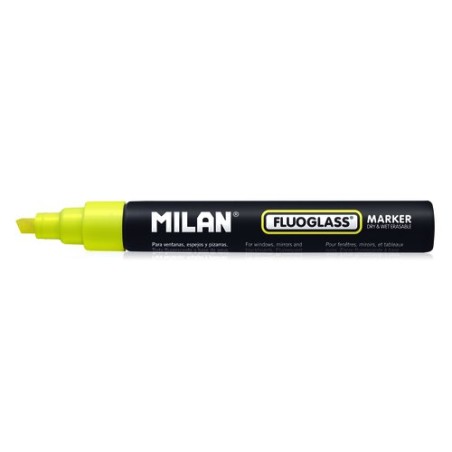 ROTULAD-PIZARRA MILAN FLUOGLASS AMARILLO