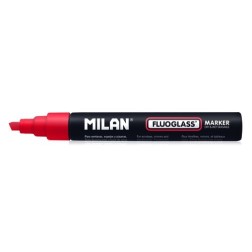 ROTULAD-PIZARRA MILAN FLUOGLASS ROJO