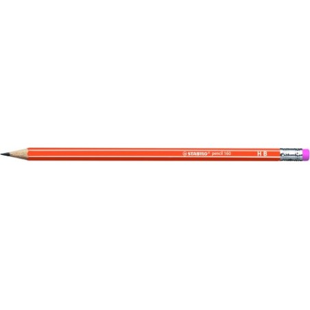 LAPIZ STABILO HEXAG-C-GOMA 2160 HB NARAN