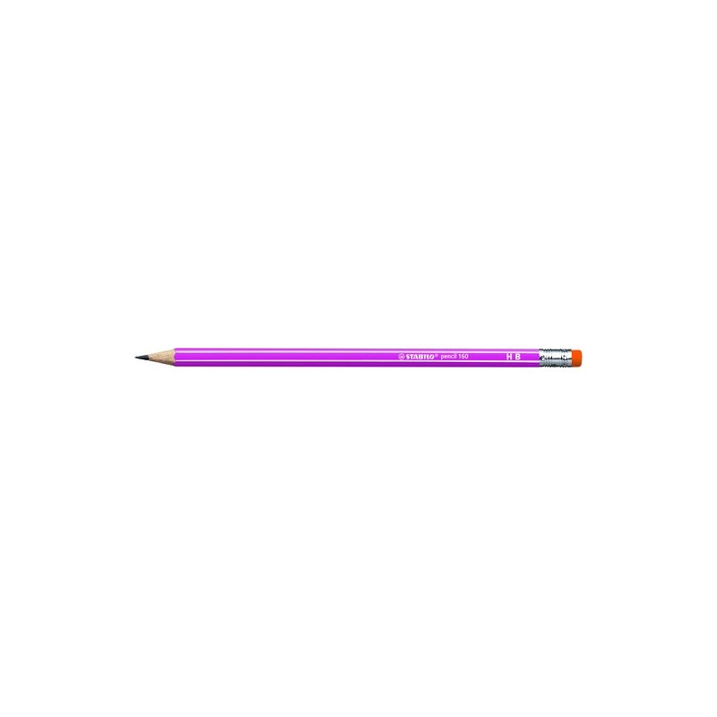 LAPIZ STABILO HEXAG-C-GOMA 2160 HB ROSA