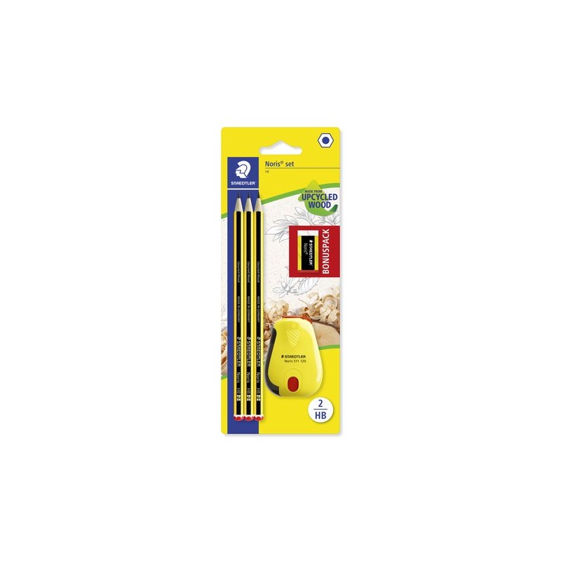 LAPIZ STAEDT-120 NORIS Nº2 - HB B-3+A LAPIZ STAEDT-120 NORIS Nº2 - HB B-3+A