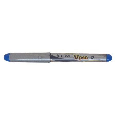PLUMA PILOT V-PEN SILVER tinta AZUL