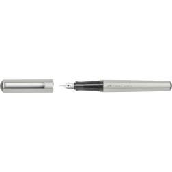 PLUMA FABER-CASTELL HEXO PLATEADO MATE (