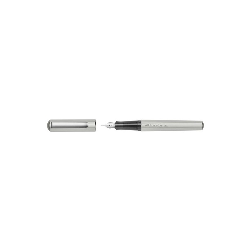 PLUMA FABER-CASTELL HEXO PLATEADO MATE (