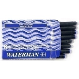 TINTA ESTILOG-WATERMAN 8 CART-AZ-FLORIDA