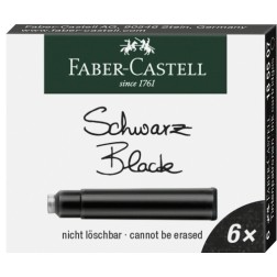 TINTA ESTILOG-FABER CAJA 6 CART-NEGRO
