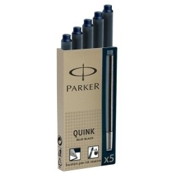 TINTA ESTILOG-PARKER 5 CART-AZUL NEGRO