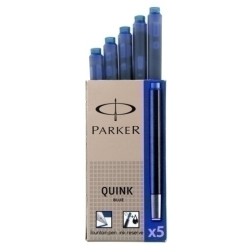TINTA ESTILOG-PARKER 5 CART-AZUL PERMAN-